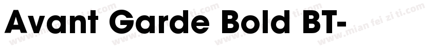 Avant Garde Bold BT字体转换